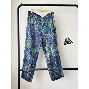 Dries Van Noten Silk Acid Print Pants Multicolor